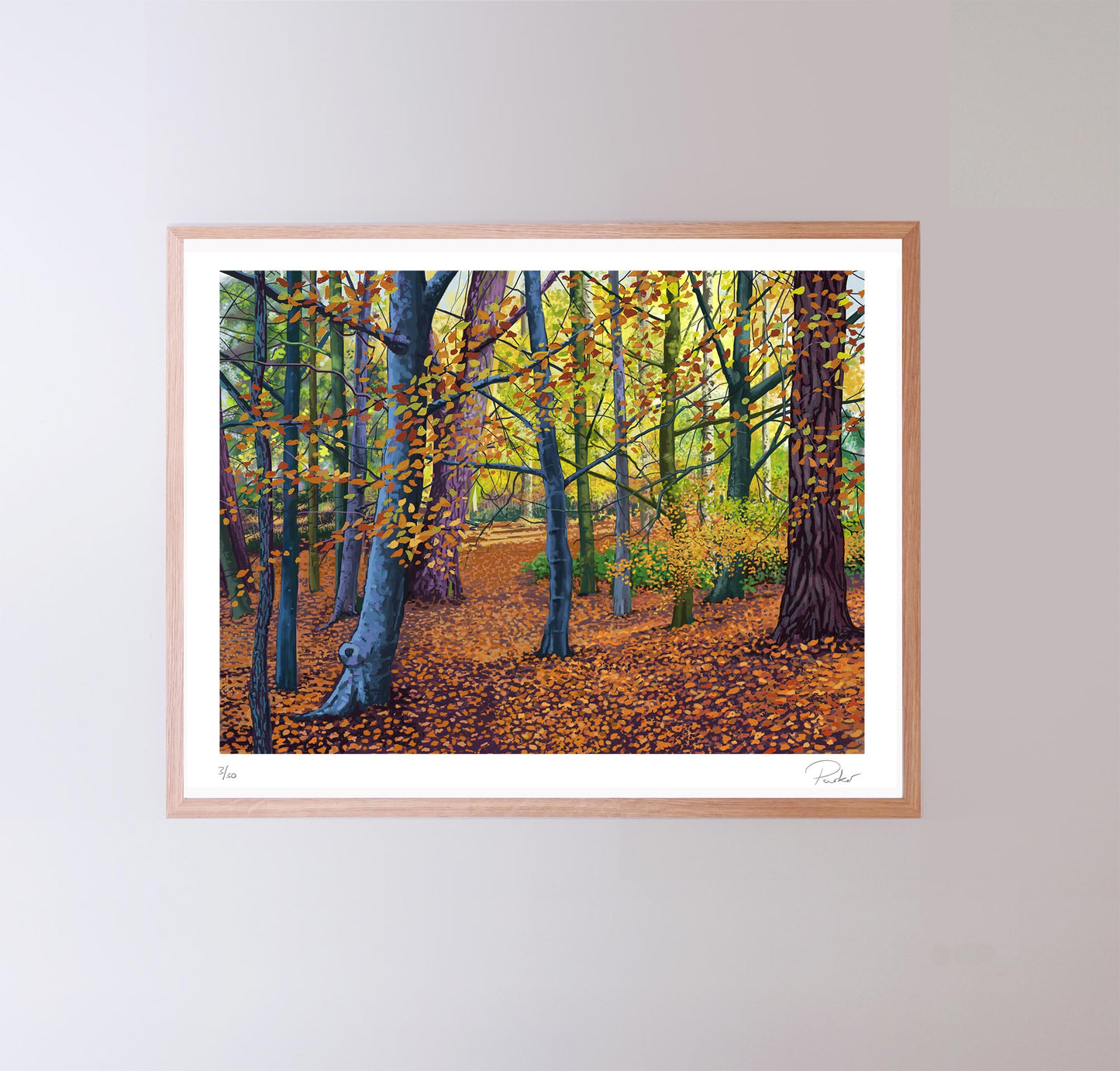 Autumn Woods, Yearsley, signed and framed