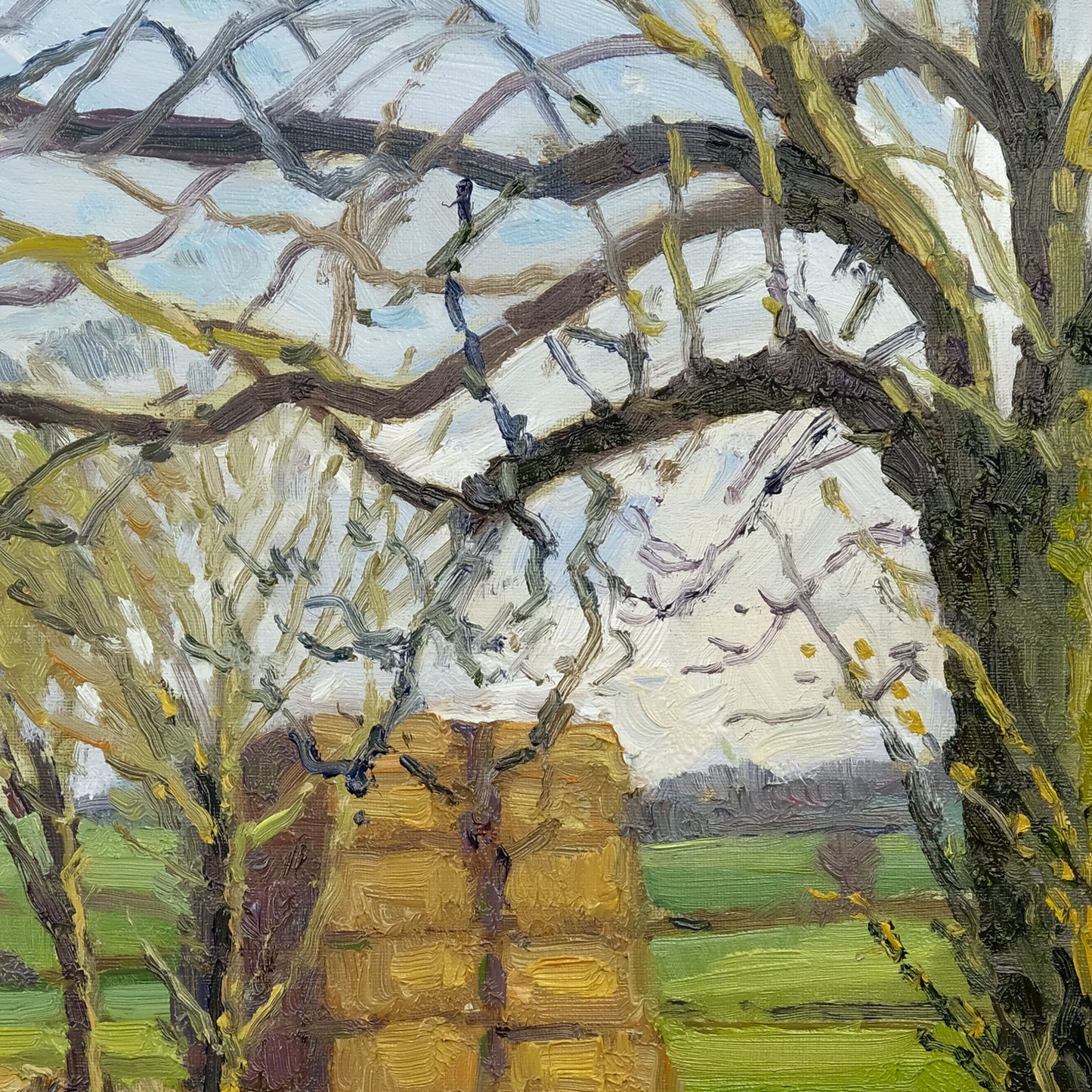 Track with Straw Bales , Carlton Husthwaite