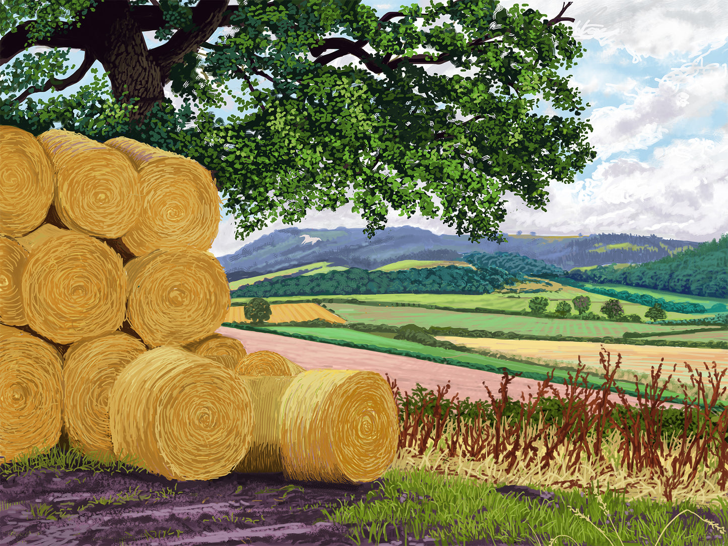 Straw Bale Stack, Newburgh