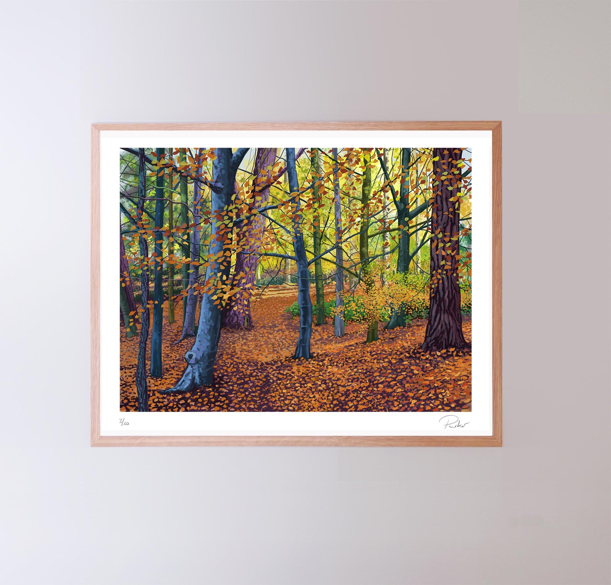 Autumn Woods, Yearsley, signed and framed