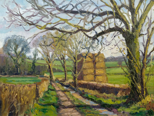 Track with Straw Bales , Carlton Husthwaite