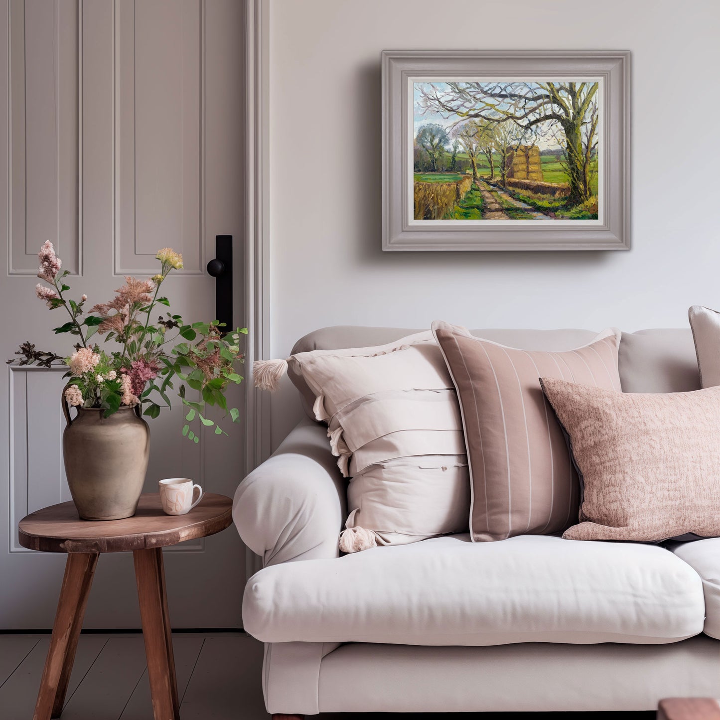 Track with Straw Bales , Carlton Husthwaite