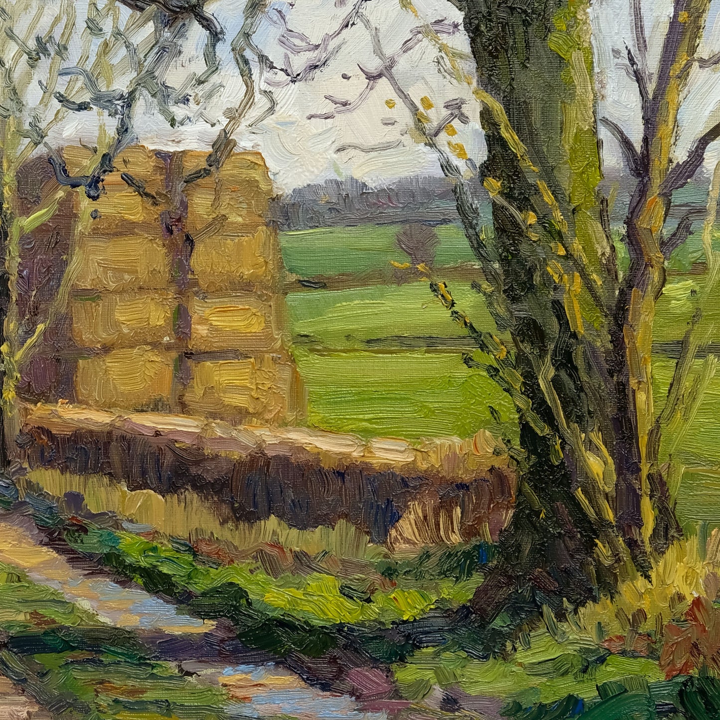 Track with Straw Bales , Carlton Husthwaite