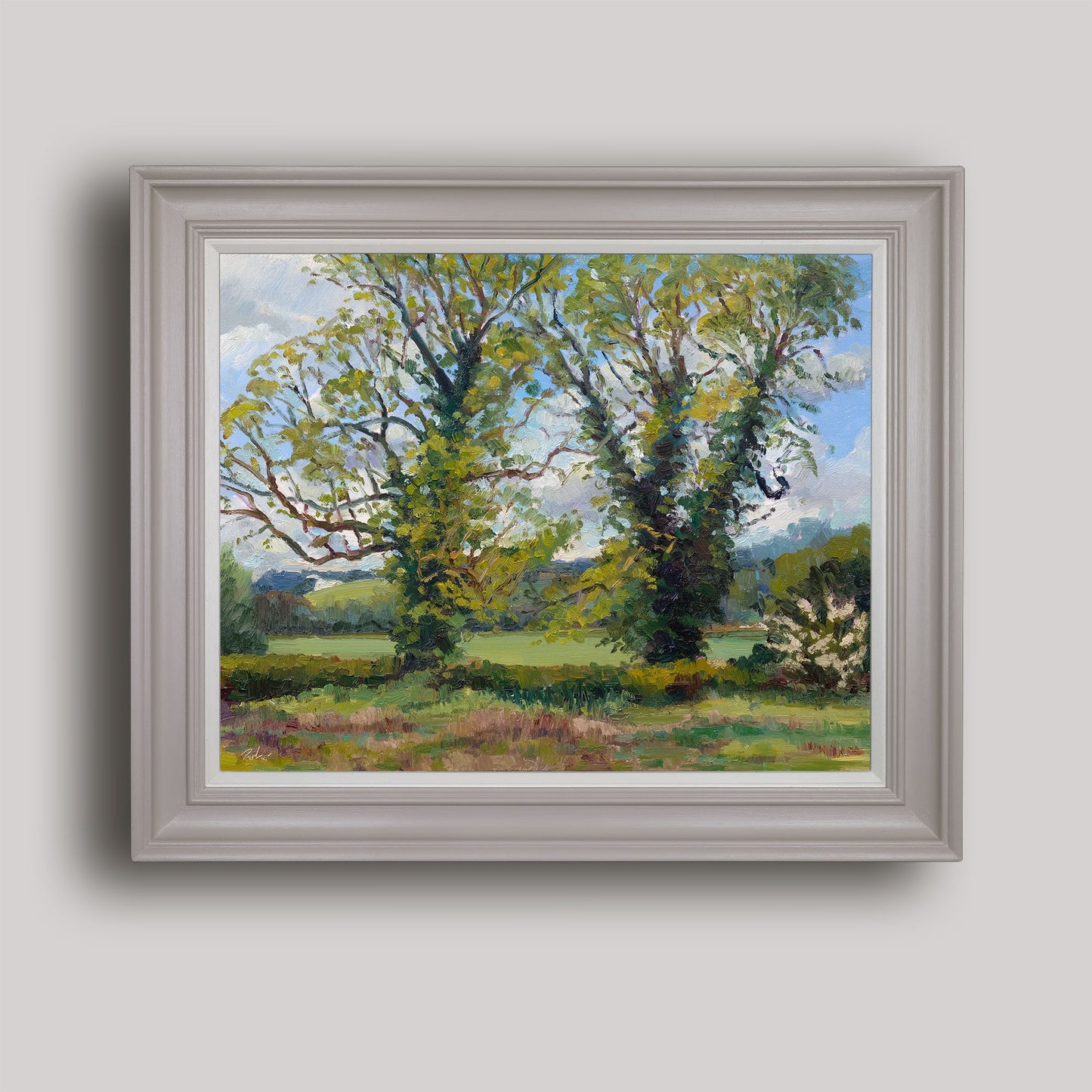 Two Trees, Kilburn White Horse - Spring